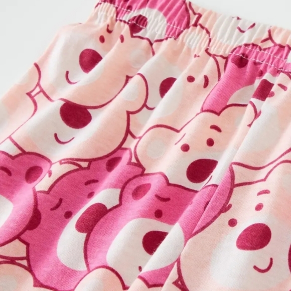 NEW Cotton Girls Pajamas Set Teddy Bears Size 5/6 - Picture 3 of 4